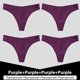 thumbnail image 1 of Tanga de algodón para mujer, 4 Uds., bragas cómodas, 6 colores sólidos, S-XXL, tangas sexis, calzoncillos para mujer Tan Jianjun unisex, 1 of 2