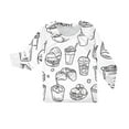 FrzhBrz New Year 2025 Family Matching Pajamas Set Long Sleeve Fun Hand