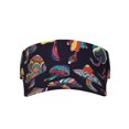 thumbnail image 2 of Kdxio Mushroom Doodle Print Sun Visor Hat Golf Visor Adjustable Velcro Outdoor Sports Cap For Men Women, 2 of 7
