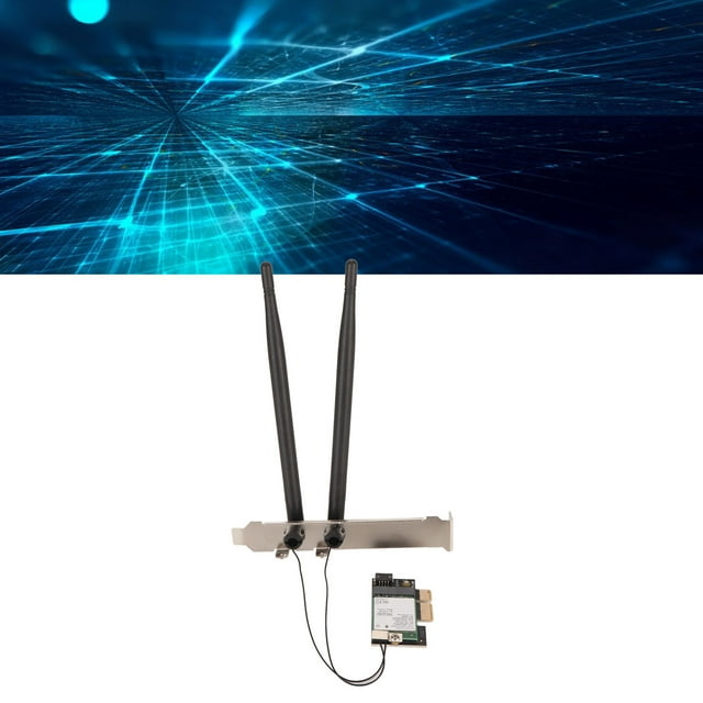 AX210NGW WiFi 6E Card with Bluetooth5.2, 2.4G 574Mbps, 5G 2400Mbps High Speed Card, PCIEx1 Interface, Supports MU MIMO, for Win10, for Win11, for OS