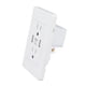 thumbnail image 2 of Cargador USB de pared blanco 2 puertos USB 5 V 2100 mA 2 enchufes de EE. UU. Tomas de pared USB de CA de 110 a 220 V para sala de estar, 2 of 10