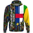 thumbnail image 2 of Sudadera con capucha con la bandera nacional de África central para hombre y mujer, sudadera con capucha de gran tamaño para la calle, sudadera con personalidad, jersey de manga larga diario 2024, 2 of 4