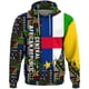 thumbnail image 2 of Sudadera con capucha con la bandera nacional de África central para hombre y mujer, sudadera con capucha de gran tamaño para la calle, sudadera con personalidad, jersey de manga larga diario 2024, 2 of 4