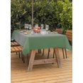 thumbnail image 3 of Outdoor Table Cloth with Umbrella Hole and Zipper, Green Grey Ombre Waterproof Rectangle Tablecloth 54"x80", Modern Gradient Abstract Art Washable Table Cover for Outside Party Patio Picnic, 3 of 8