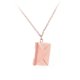 thumbnail image 2 of Collar con sobre y carta de amor para clavícula, ideal para fiestas de San Valentín. rosa áurea, 2 of 9