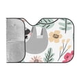 thumbnail image 2 of Kdxio Cute Cartoon Sloth Print Windshield Sun Shade, Foldable Sun Blocker for Car,Truck,SUV Automotive Interior Sun Protection,Reflective Shade for Front Windshield(Small), 2 of 7