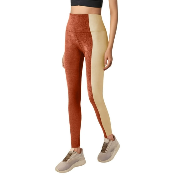 AGWOLF Leggings for Women Buttery Soft Leggings Color Block High Waisted Legging Tummy Control Yoga Pants Gym Athletic Workout Tight Trousers