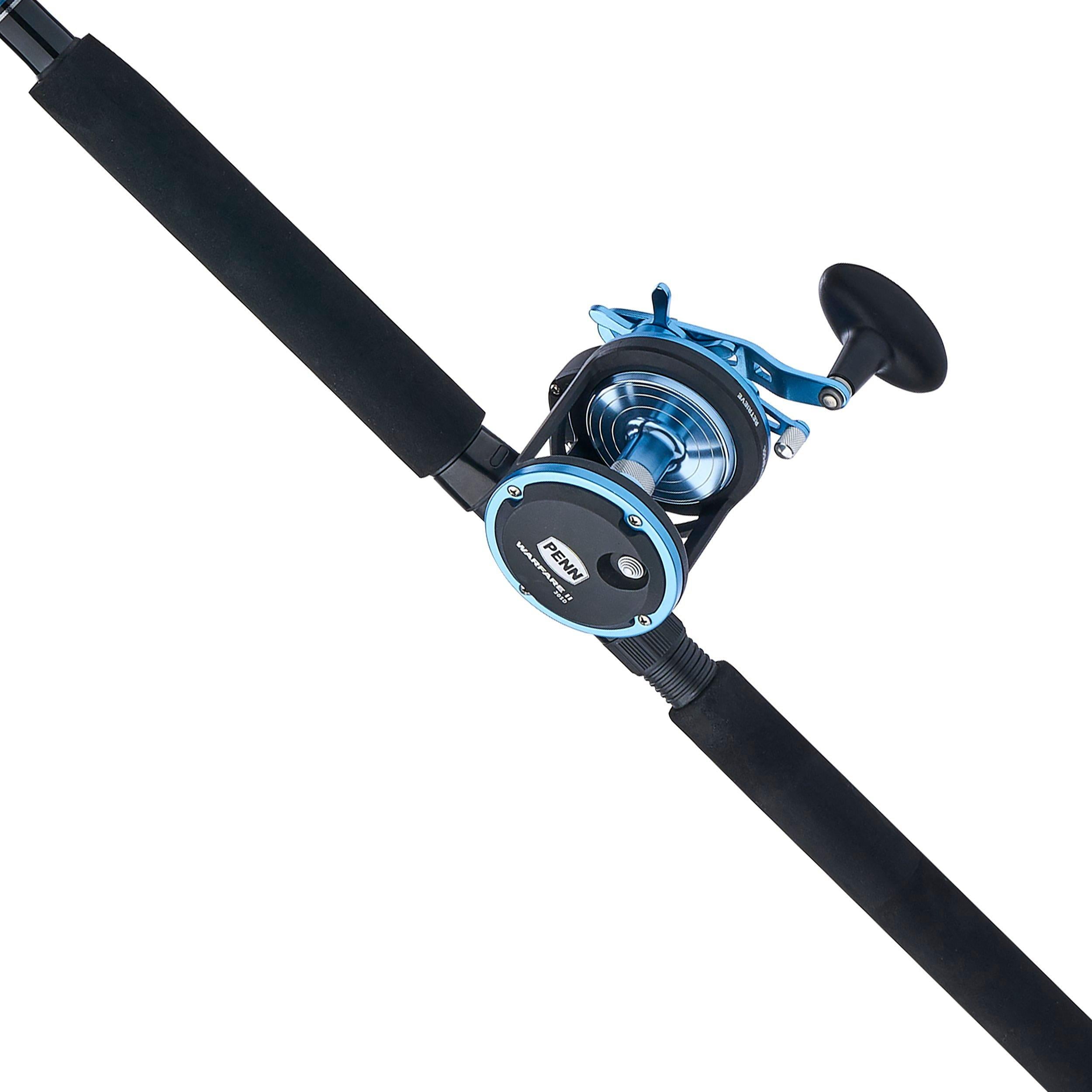 PENN Warfare II Star Drag Conventional Fishing Combo, 7' Medium Rod, 30 Size Reel