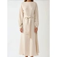 thumbnail image 3 of Textured Crew Neck Maxi Dress, 3 of 6