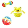 thumbnail image 2 of Juguetes de piscina, juguetes para bebés, juguetes para niños pequeños, se pueden hervir para calmar, educación infantil temprana, fitness, animales de goma suave, pelotas de agarre, cascabeles, jugue, 2 of 6