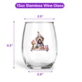 thumbnail image 5 of Happy Mother's Day Wirehaired Pointing Griffon with Sweets and Flowers at a Picnic 15oz Stemless Wine Glass Mug Dog Lover Wine Glasses Cup - 13005, 5 of 5