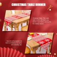 thumbnail image 5 of Christmas Table Runner - Holiday Table Runners for Dining Room, Snowflake Dining Room Cloth for Christmas Table Decorations, E, 5 of 5
