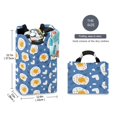 thumbnail image 2 of Yayeee Freestanding Laundry Hamper with Handle Collapsible Large Storage Basket for Clothes, Cute Fried Eggs, 2 of 7