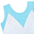 thumbnail image 3 of Girls Diamond Gymnastics Leotard Gradient Blue Ballet Dance Clothes, 3 of 5