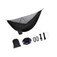 thumbnail image 2 of maskred Hamac de Camping avec Filet Lit Suspendu Swing Noir 290x140cm, 2 of 6
