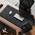 thumbnail image 2 of Long Mouse Pads for Desk,Black Celestial Symbol Pattern Desk Mats on Top Of Desks, Desk Mouse Pad Extra Large with 3mm Non-Slip Base and Stitched Edge for Gaming,Office,Work,Home 35.4"x15.7", 2 of 6
