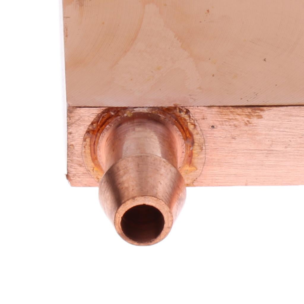 Wzmzjy Copper Water Cooling Block 40x40mm Liquid Water Cooler System for CPU Graphics
