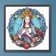 thumbnail image 3 of Pintura de diamante 5D DIY Taladro redondo completo Jesús Virgen Decoración para el hogar (VIP1003), 3 of 9