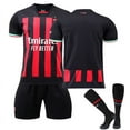 thumbnail image 3 of 22-23AC Milan Home 11 Ibrahimovic 9 Giro 17 Leo 19 Teo Football Kit Adult Set, 3 of 11