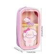 thumbnail image 3 of High Capacity Pencil Case, Aesthetic Big Pencil Bag Pouch Box Organizer Pen Case with Zipper, Kawaii Stationery Storage and Organizer, Classroom Office Supplies for Teen and Adult, 3 of 6