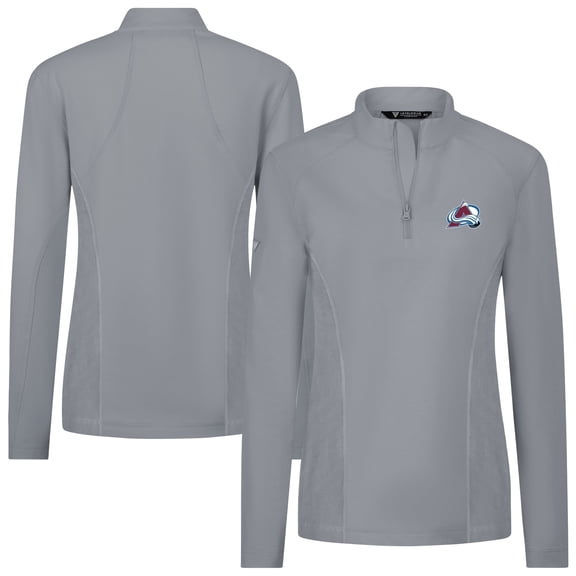Women's Levelwear  Gray Colorado Avalanche  Upright Quarter-Zip Pullover
