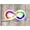 1pcs, variant on Rainbow Infinity Neurodiversity Autism Awareness Sticker