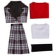 thumbnail image 3 of Cosplay disfraz de Halloween para mujer, traje escolar, chaqueta, falda, 3 of 5