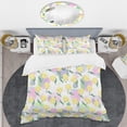 thumbnail image 2 of Designart 'Floral pattern with flowers' Mid-Century Modern Duvet Cover Set, 2 of 4
