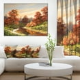 thumbnail image 1 of The Red River - Landscape Art Print Canvas, 1 of 3