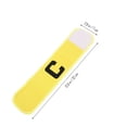 thumbnail image 2 of FONDOTIN 2 Pcs Brassard de Soccer Professionnel Jaune Réutilisable pour Soccer Basketball Hockey, 2 of 6