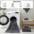 thumbnail image 6 of Jessy Home 6 Piece Dark Gray Black Bath Towel Set for Bathroom-2 Bath Towels,2 Hand Towels,2 Washcloths Soft and Plush Highly Absorbent Towel for Hotel & Spa, 6 of 7