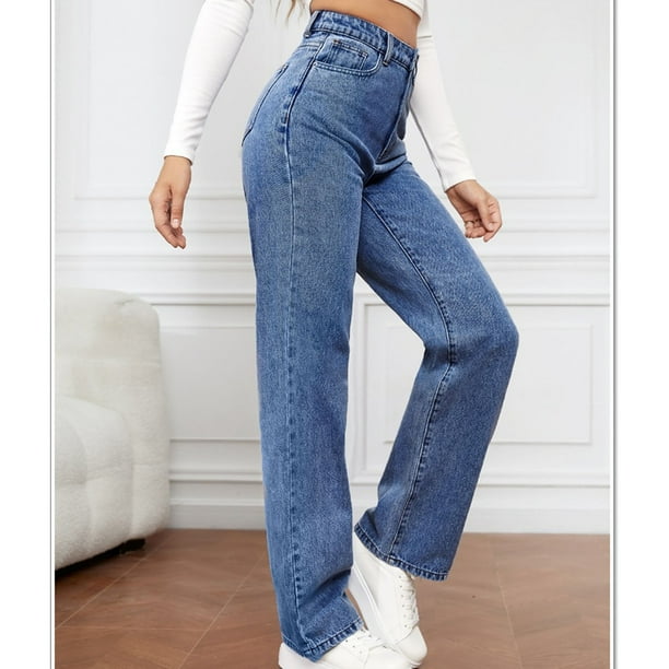 本日までHIGH WAIST BELL-BOTTOM DENIM PANTS ZAKAY High Waisted Bell Bottom Jeans for Women Flare Jeans