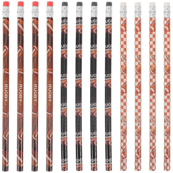 12pcs Classroom Supply Students Pencils Portable Sketching Pencil Pencils For Painting Long Wood Pencils Pencils With Erasers