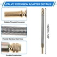 thumbnail image 3 of Extensión de válvula de neumático de cobre de 180 grados de 180 mm para automóvil, motocicleta, RV, camión y bicicleta, 3 of 6