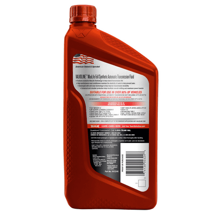 Valvoline MaxLife Multi-Vehicle Full Synthetic Automatic Transmission Fluid 1 QT