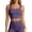 Dark Purple, variant on Lightweight Fixed Strap Yoga Bra For High Fitness And Training Breathable Supportive Wireless Athletic Top For Running And Workouts Crop Sports Bra Girls