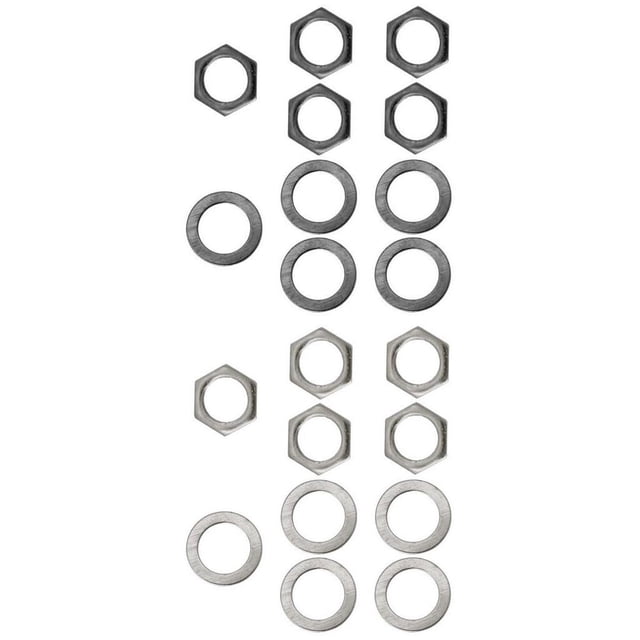 20 Piezas Arandelas de Tuercas de Salida de Conector de Bajo de Guitarra Eléctrica