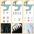 thumbnail image 4 of Plastic and Metal Snap Buttons with Snaps Pliers Set,300 Sets Plastic and Metal Snap Buttons for Sewing and Crafting (Green), 4 of 4