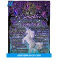 thumbnail image 2 of Gift For Daughter Blanket, To My Daughter Never Forget That I Love You Fleece, 2 of 3