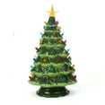 thumbnail image 4 of Milltown Merchants Green Ceramic Christmas Tree - 15.5" Large, Multicolor Lights, 4 of 5