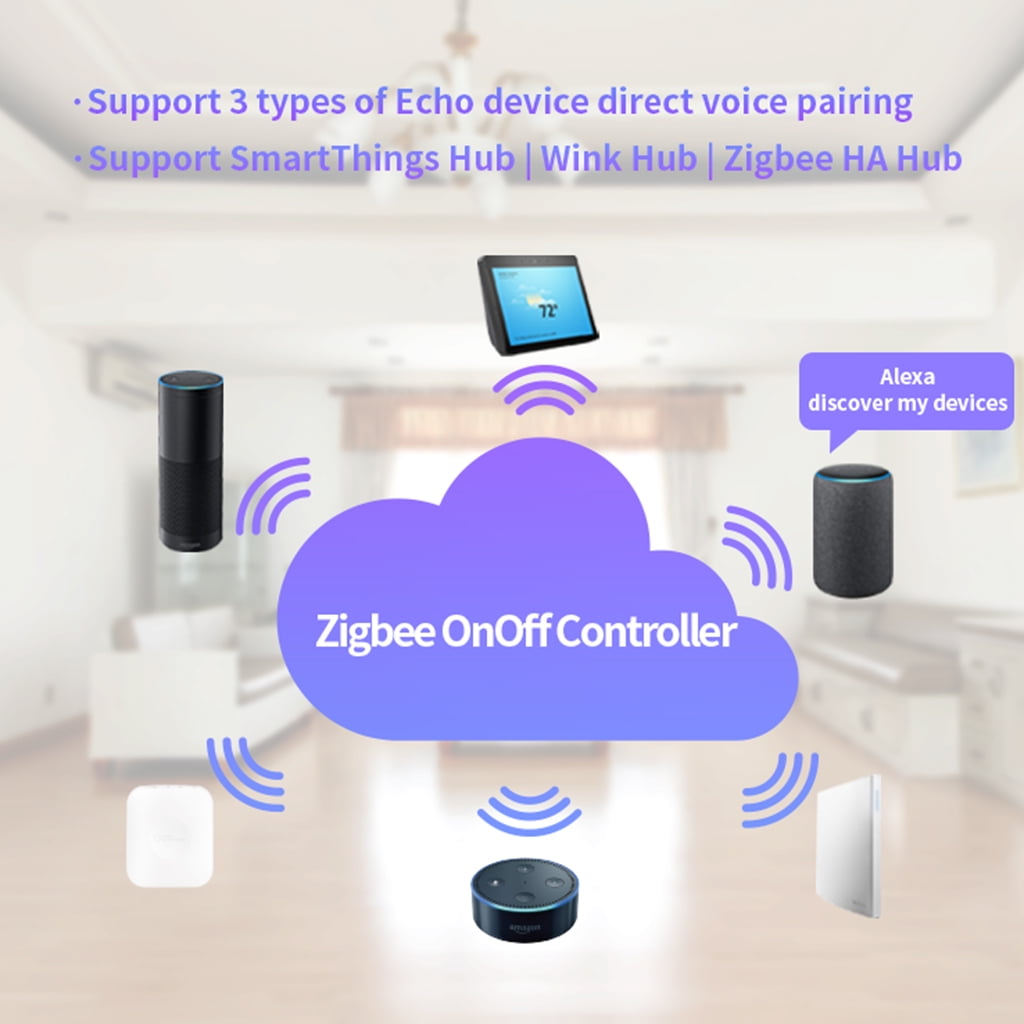 Zigbee On/Off Controller Smart Remote Control Smart Home Module 10A AC85-265V 
