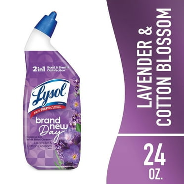 Lysol Brand New Day Lavender & Cotton Blossom Toilet Bowl Cleaner - 24 oz - Pack of 2