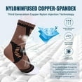 thumbnail image 2 of Copper Ankle Brace Support for Men & Women (1 Pair), Ankle Compression Sleeve Socks for Plantar Fasciitis, Achilles Tendonitis,Sprained Ankle,Pain Relief, Recovery Sports, 2 of 6