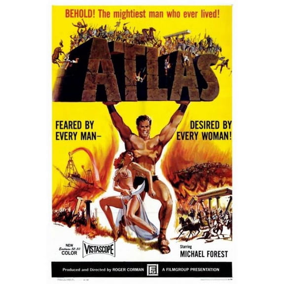 Pop Culture Graphics MOVGF7436 Atlas Movie Poster Print, 27 x 40