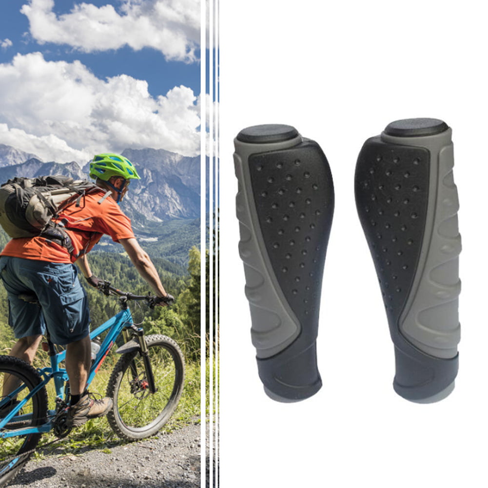 1Pair Mountain Bike MTB TPR Rubber Ergonomic Anti-Slip Handlebar Grips Cover