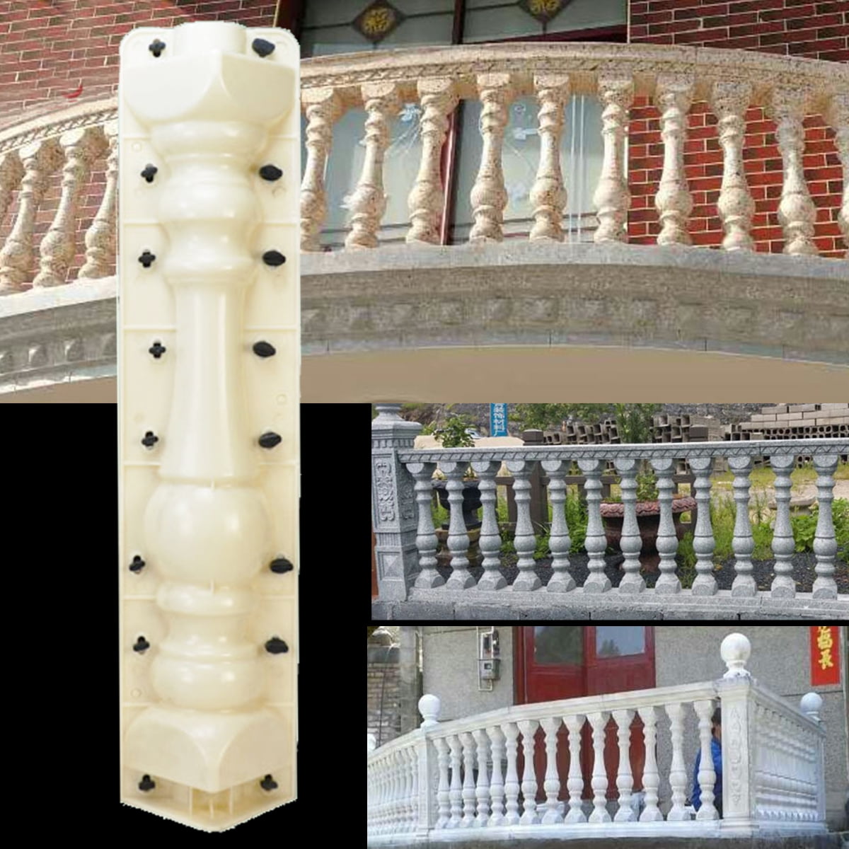 Roman Column Fence Mold TSY Roman Column Mould Balcony Garden Fence Cement Railing Plaster Concrete Mould