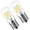 Daylight 5000K, variant on T22C Refrigerator Light Bulb 18 LED 2835 3W Microwave Oven Light E17 Base 120V Dimmable Small Bulb for Home Use