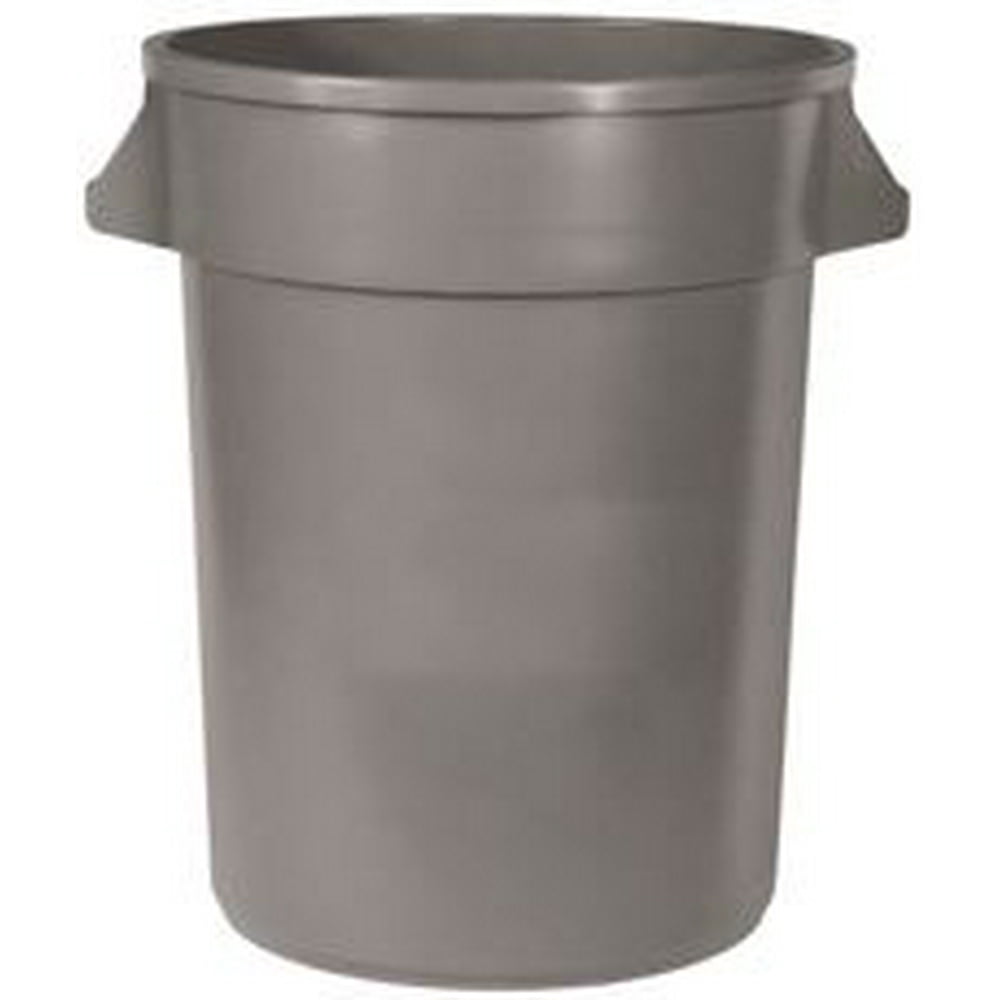 Appeal 55 Gal. Plastic Gray Touchless Round HeavyDuty Trash Can