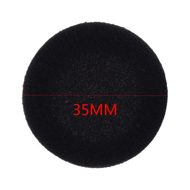 Almohadillas de espuma de 10 x 35 mm Almohadillas para los oídos Almohadillas de esponja para auriculares Cubierta para auriculares de 1,4"