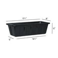 thumbnail image 3 of Root & Vessel Poly-Pro Flower Box / Liner, Black, 18", 3 of 5
